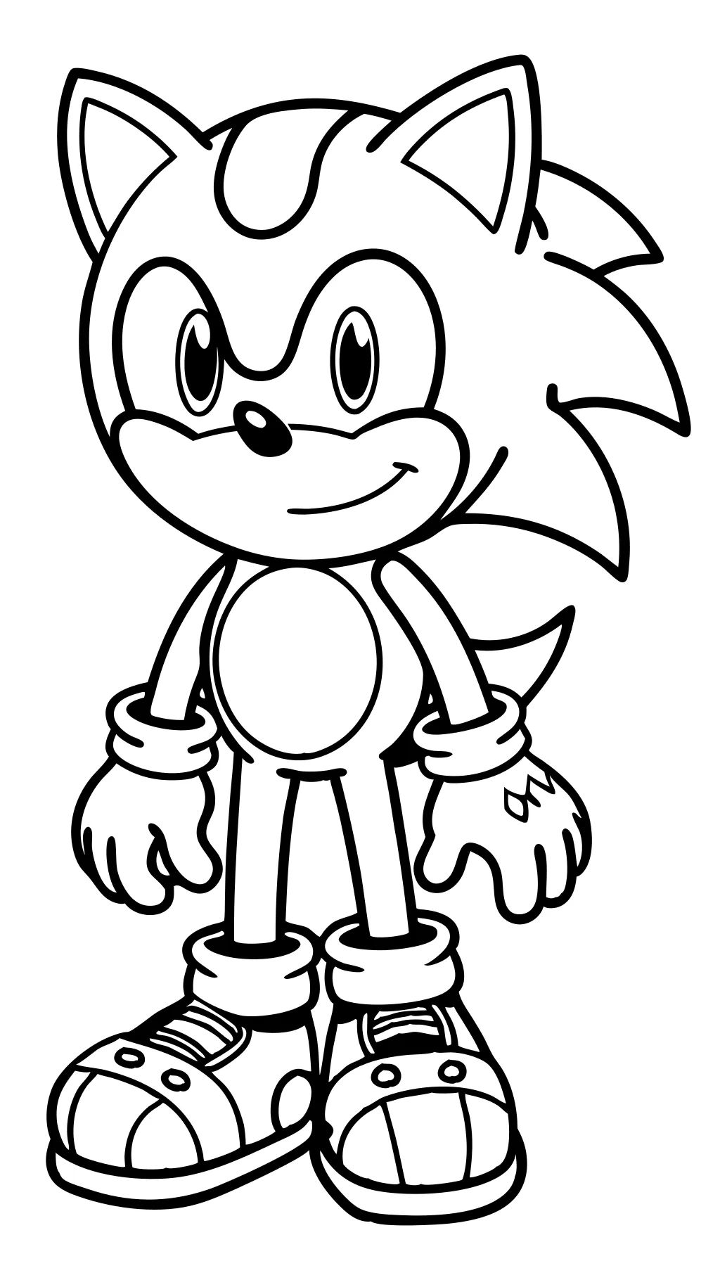 Sonic Hedgehog Pages para colorear imprimibles